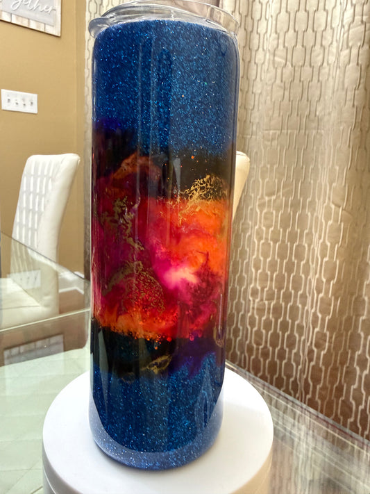 🦋 20oz Glitter Base Tumbler